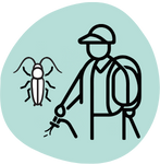 Cockroach fumigation tenting process used for severe infestations in Atlanta